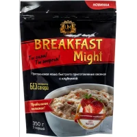 Instant oatmeal protein porridge "Breakfast Might" with strawberries, 350g