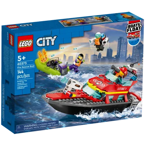 Конструктор LEGO City Пожарно-спасательная лодка 60373