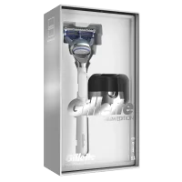 Gillette Gift Set of Shaver Skinguard White + Magnetic Stand