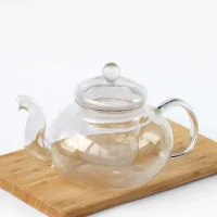 Стеклянный чайник с колбой