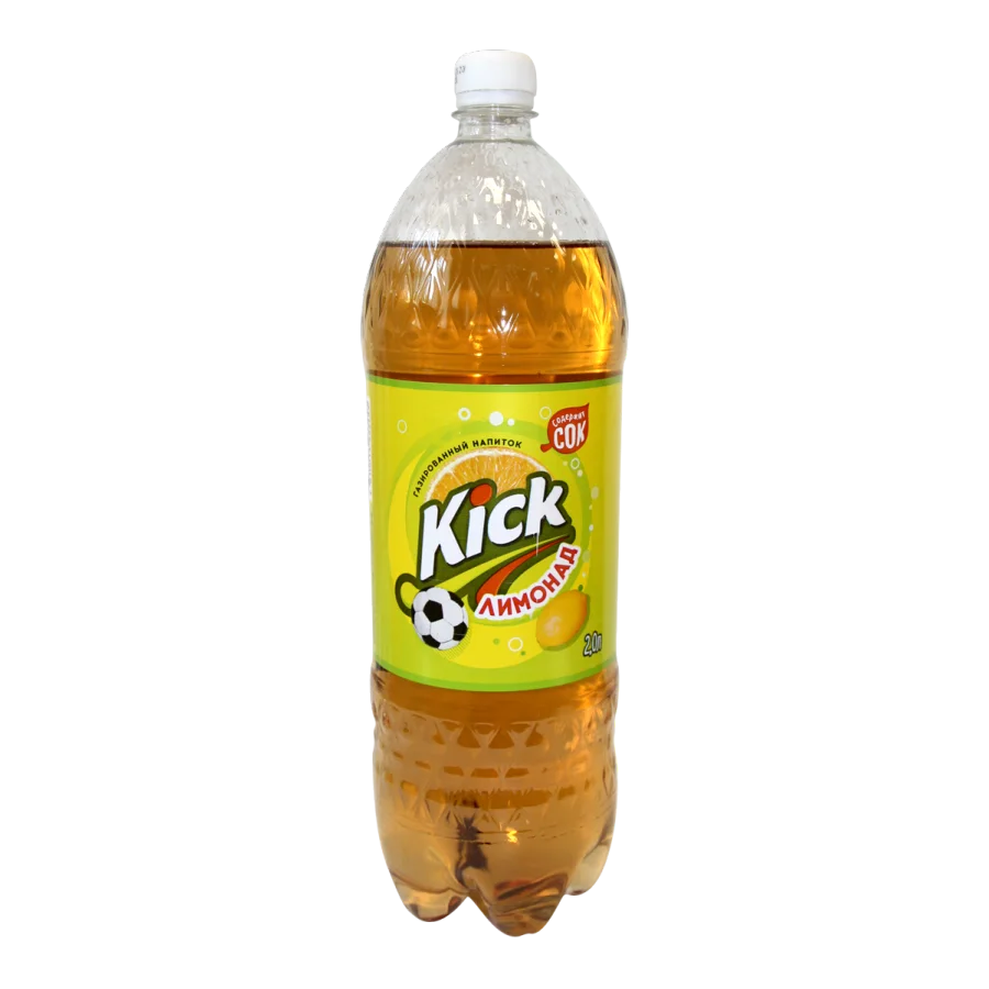 Газированная вода KICK Лимонад 2л, содержит сок 