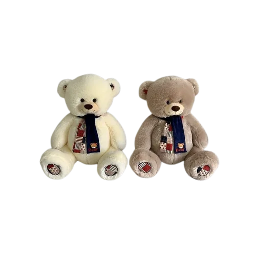 A soft teddy bear with a scarf 50x67cm