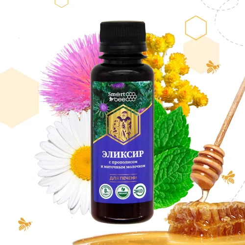 Herbal elixir with propolis and royal jelly "For the liver"