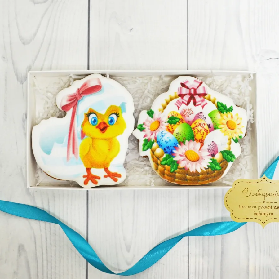 Gingerbread set «Chicken with a basket«