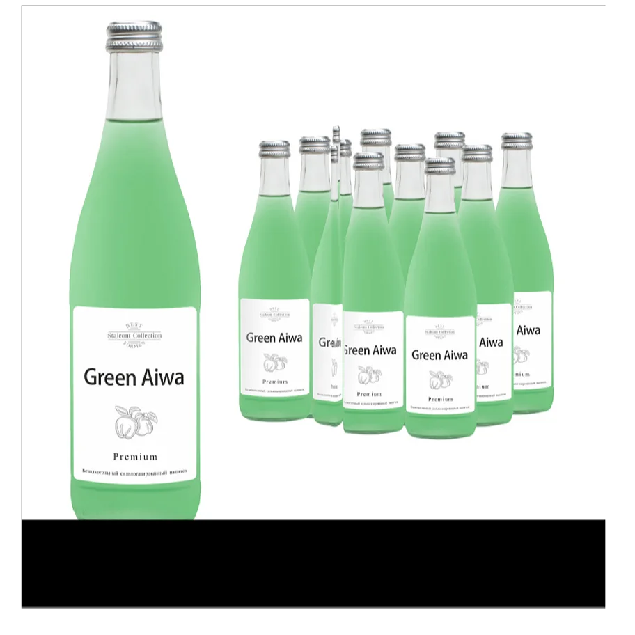Lemonade "Formen" Green Aiwa 0.5 l glass booth. 12 pcs.