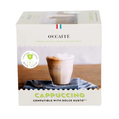 O'CCAFFE Cappuccino coffee capsules for Dolce Gusto system, 16 pcs (Italy) 