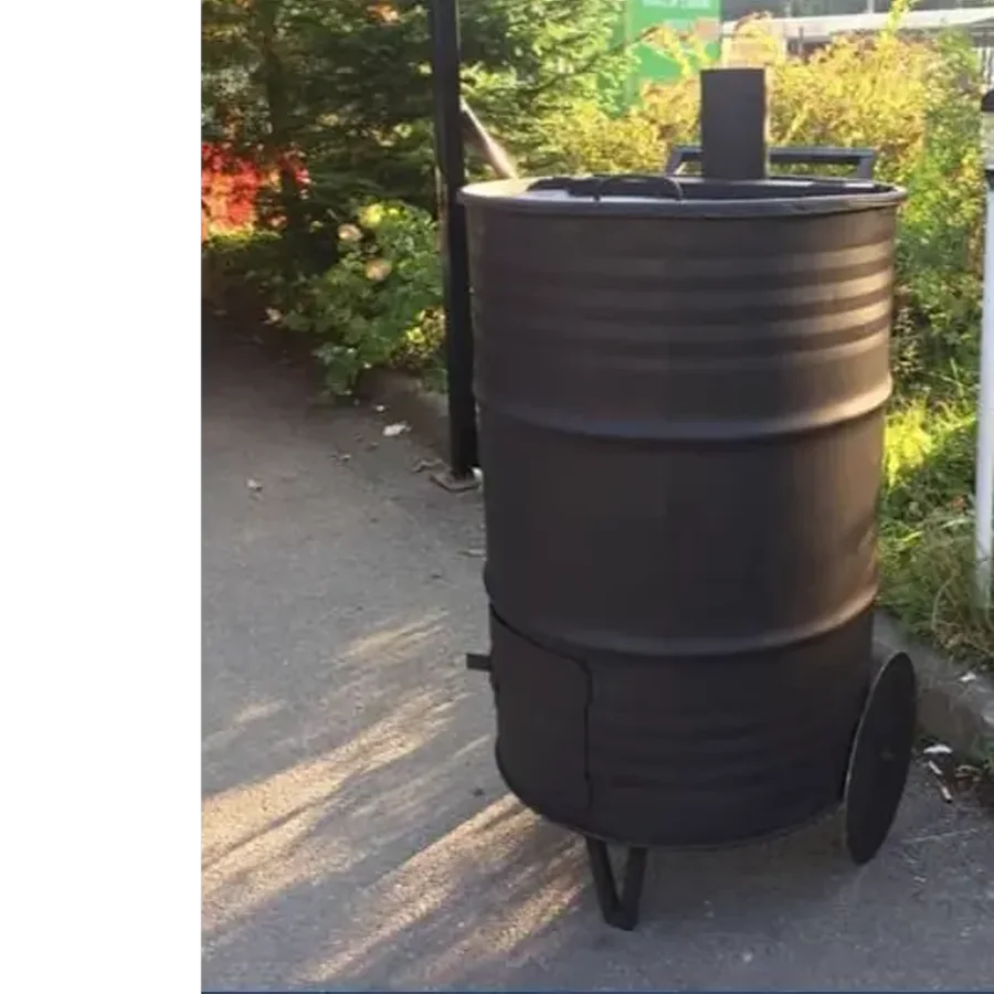 Barrel for burning garbage