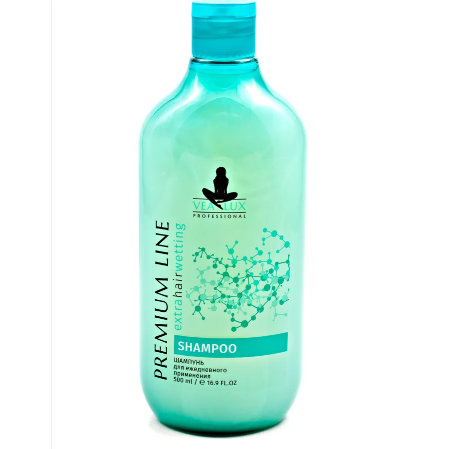 Vealux / Shampoo moisturizing Vialux "Extra hair wetting" for dry and normal hair 500 ml.