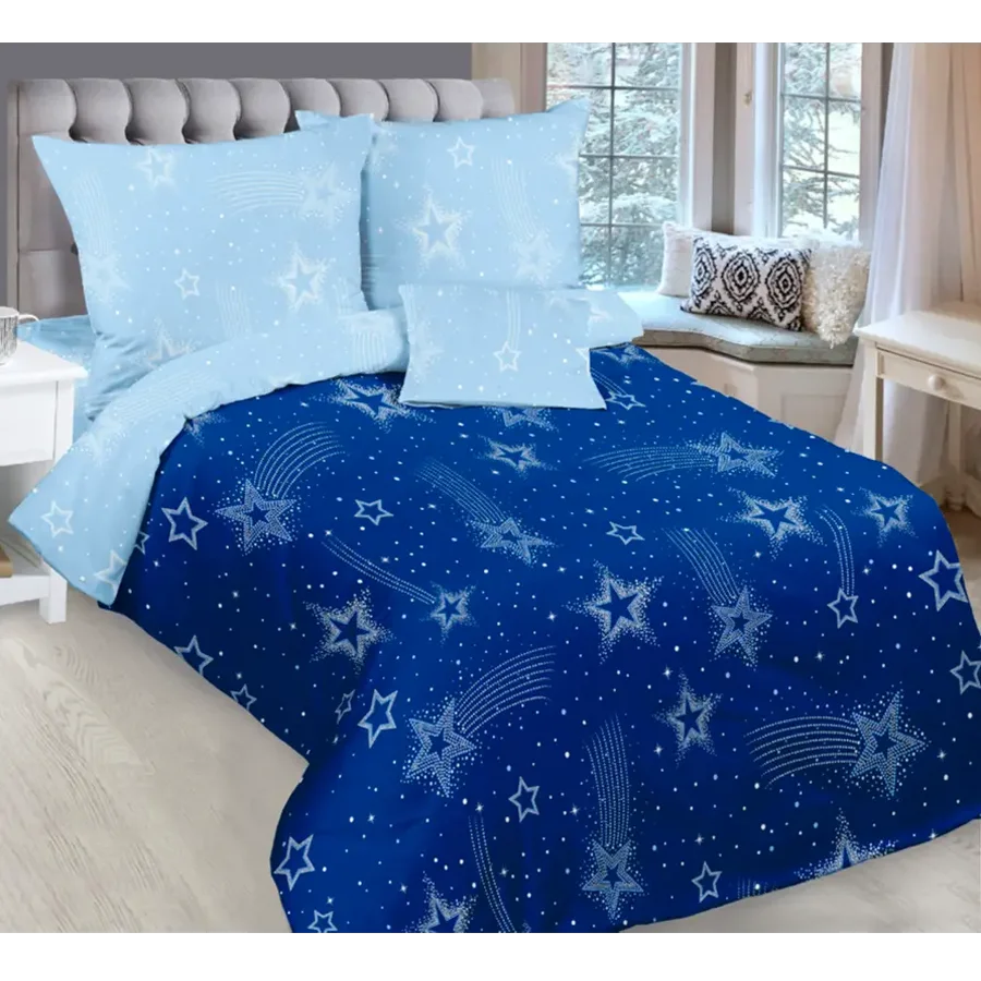 Bed set paint stars Poplin