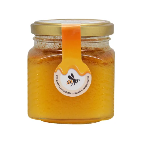 Natural flower honey with propolis