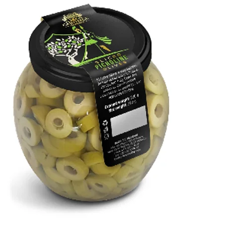 Sliced green olives