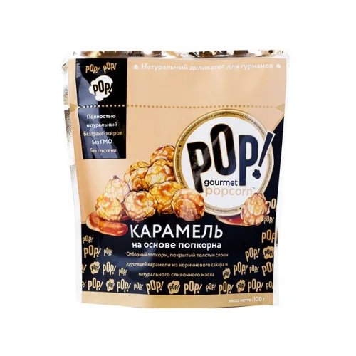 Popcorn-based caramel