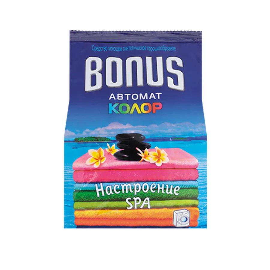 Washing powder "BONUS Automatic Color" with the smell of "mood SPA", pack. 1.5 kg