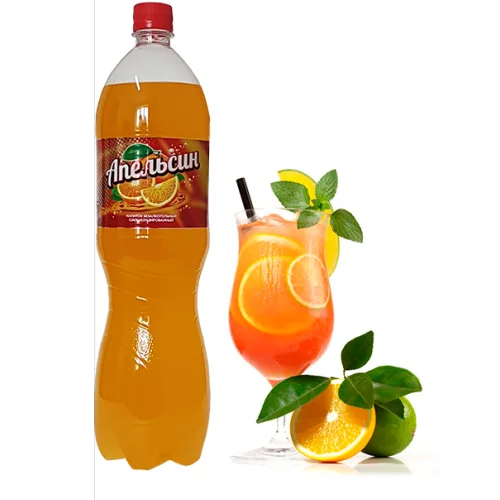 Non-alcoholic carbonated drink "Orange"