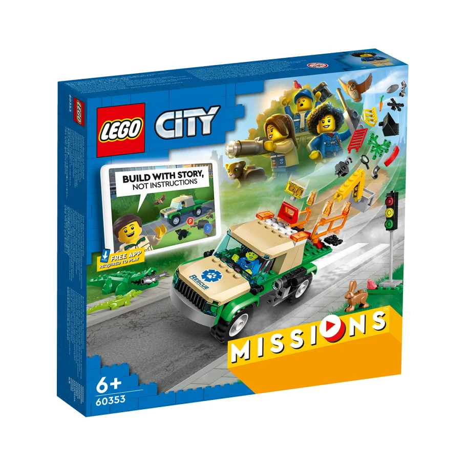 Конструктор LEGO City Миссии по спасению диких животных 60353