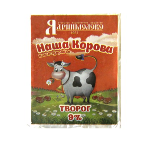Cottage cheese TM «Our Cow« 9%