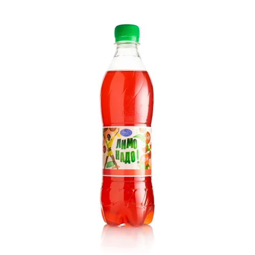 Cranberry flavored lemonade 0.5 liters highly carbonated "Pearl of the River"