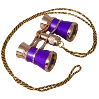 Theatrical binoculars with a chain of Levenhuk Broadway 325C Amethyst