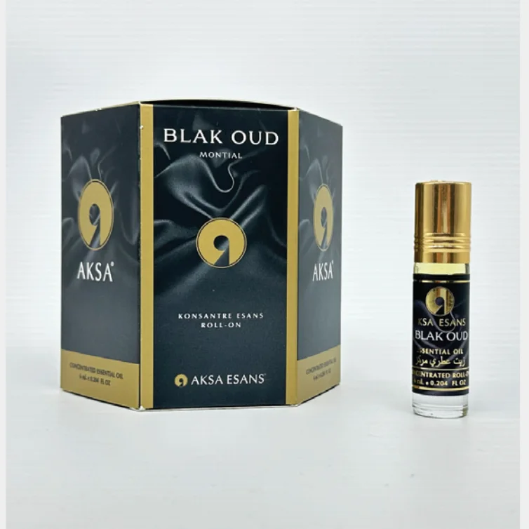 Турецкие масляные духи парфюмерия Оптом BLACK OUD MONTAL Aksa 6 мл