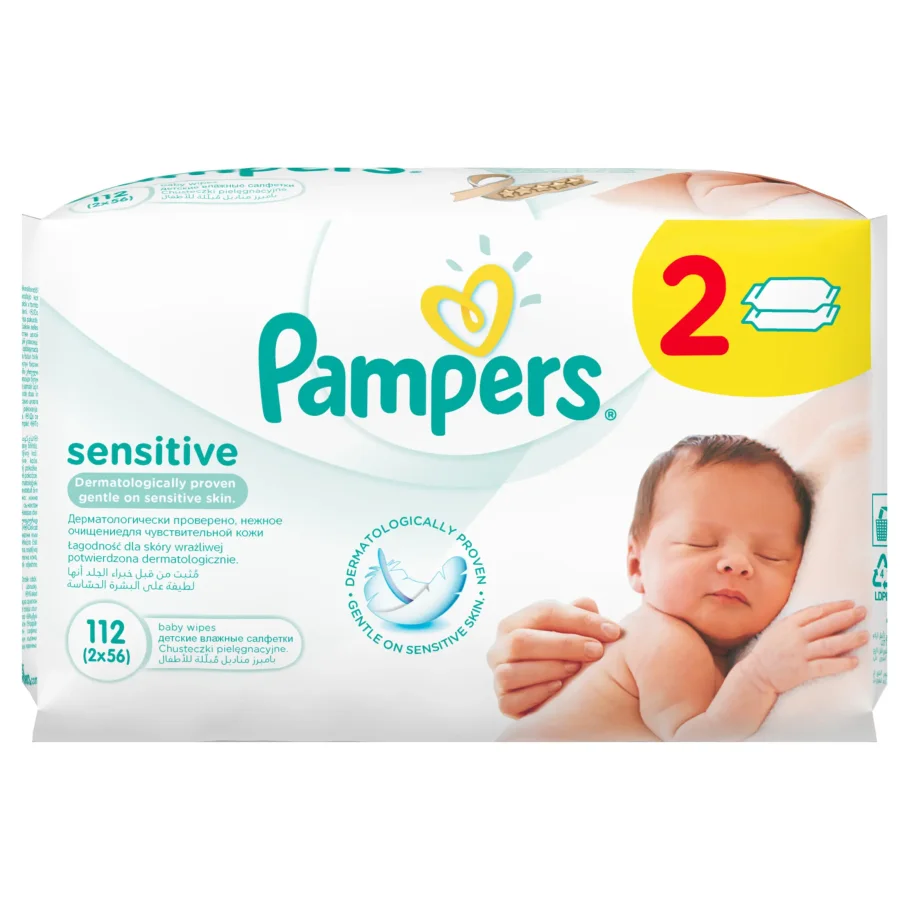 Children's wet wipes Pampers Sensitive