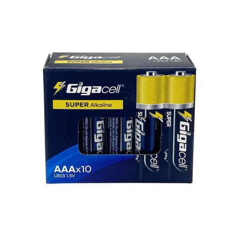 Alkaline AAA GIGACELL batteries 10 pcs