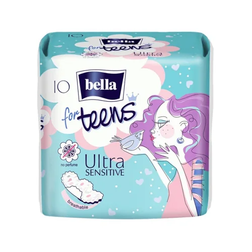 Bella Ultra Sensitive pads for teens 4 caps, 10 pcs