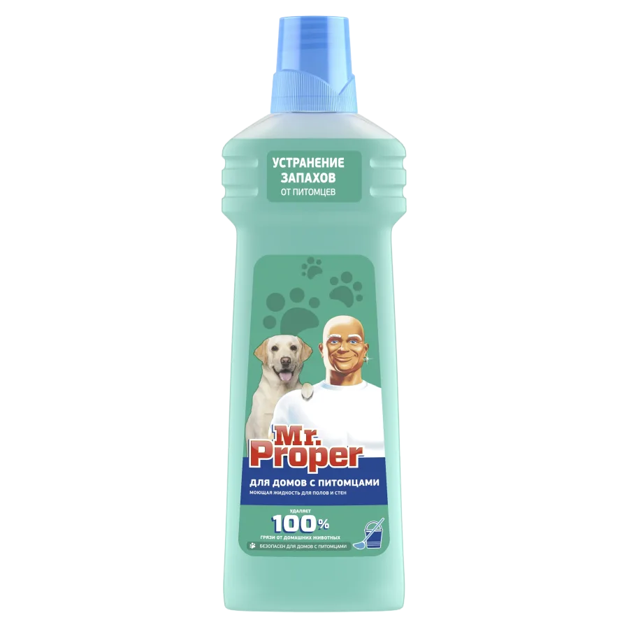 Washing liquid Mr. Proper for homes with pets, 750 ml.