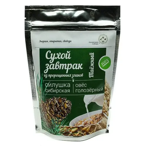 Breakfast dry from sprouted cereals "Siberian Silushka "Taiga", 150 gr.