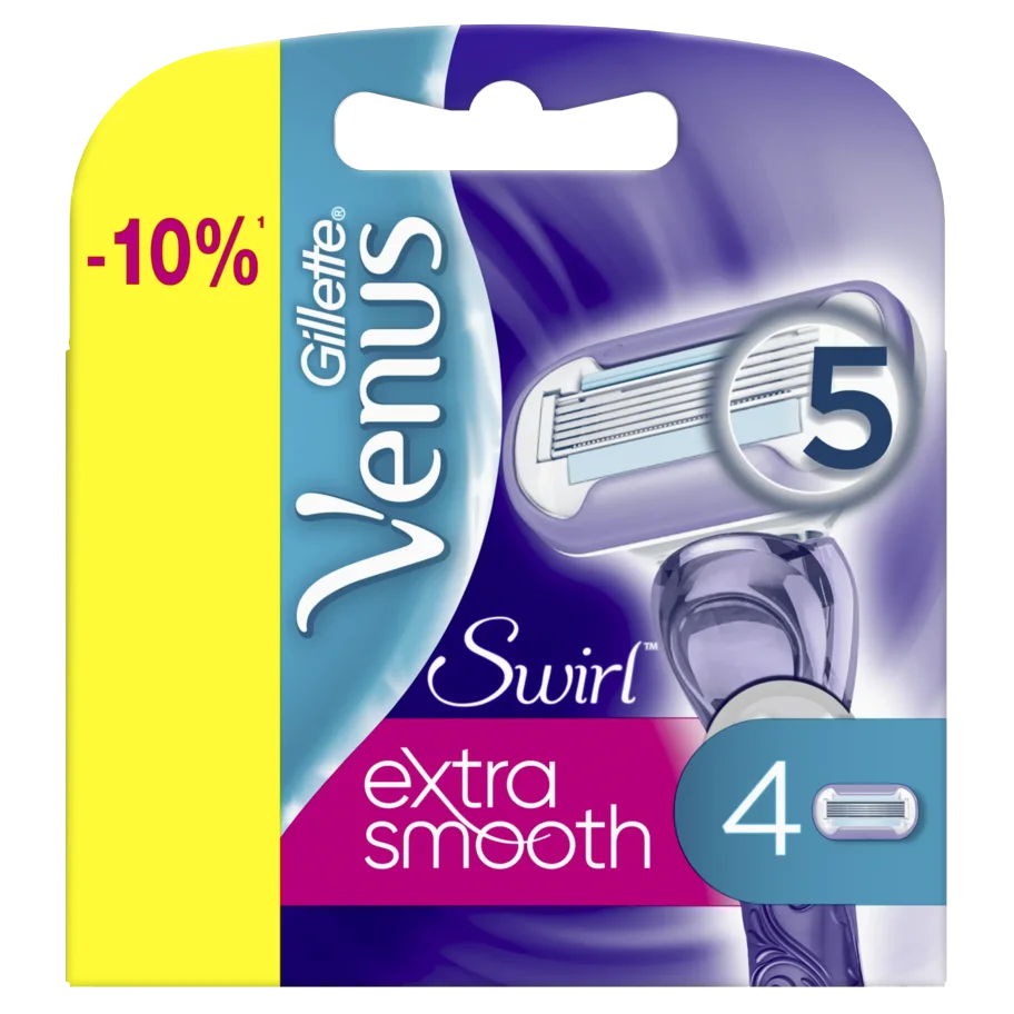 Venus Extra Smooth Swirl Replaceable Cassettes 4 Pieces