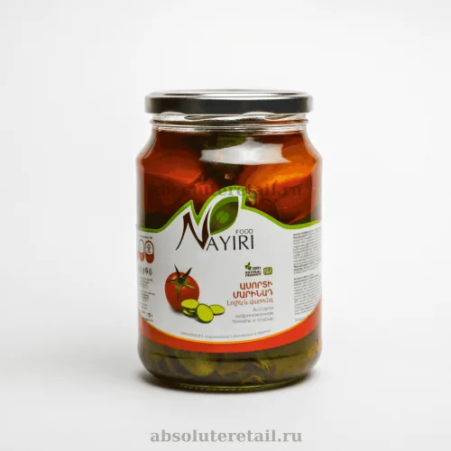   Nairi food pickled cucumbers and tomatoes 750g. stb (12)