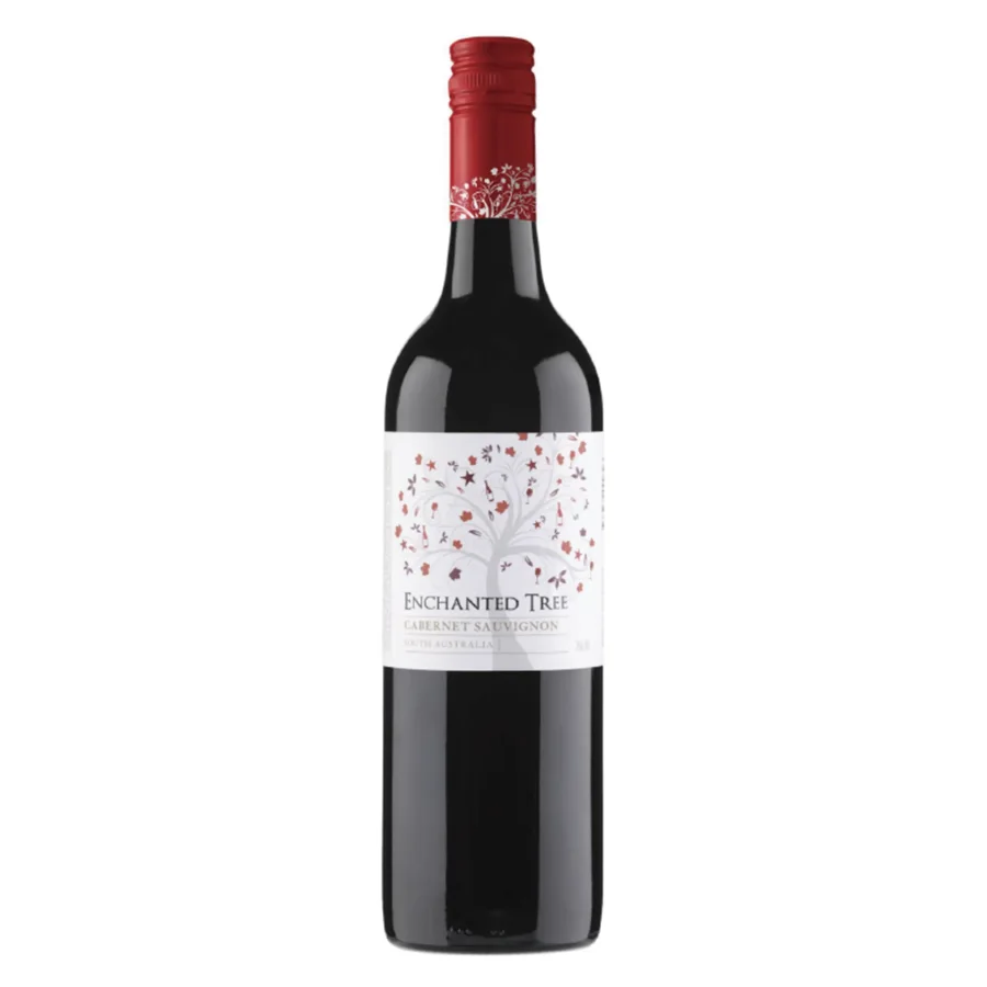 Вино защищенного географического указания сухое красное Каберне Совиньон выдержанное, регион Южная Австралия. Товарный знак ENCHANTED TREE 2015 14,5% 0,75