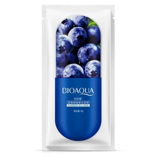 Night Face Mask with Blueberry Extract Bioaqua Blueberry Jelly Mask
