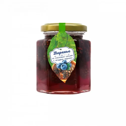 Pine cone jam with blueberries 240 g I would have eaten myself