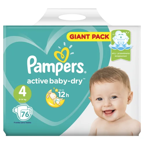 Diapers Pampers Active Baby-Dry 9-14 kg