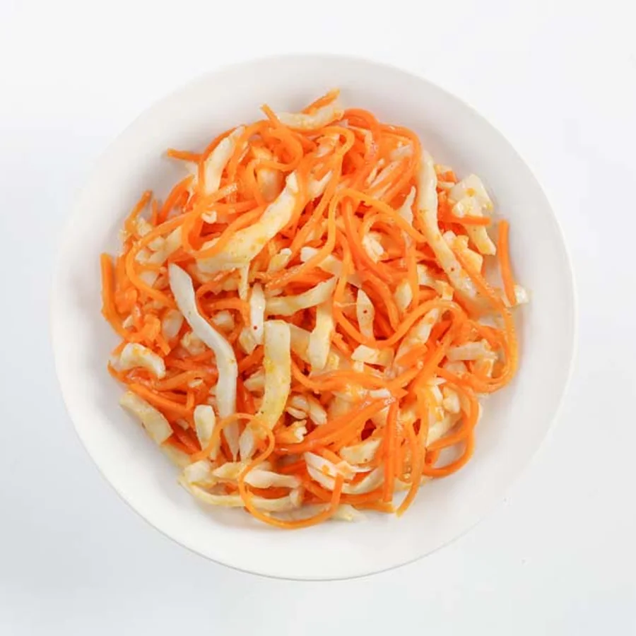 Salad "Squid with carrots in Korean" 