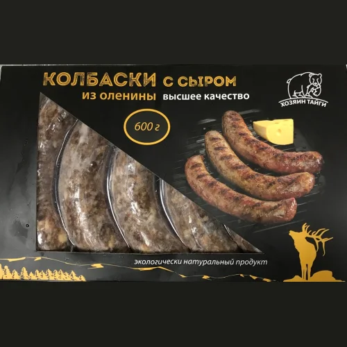 Venison Sausages with venison cheese, in/at 5 pcs/ 0.6kg