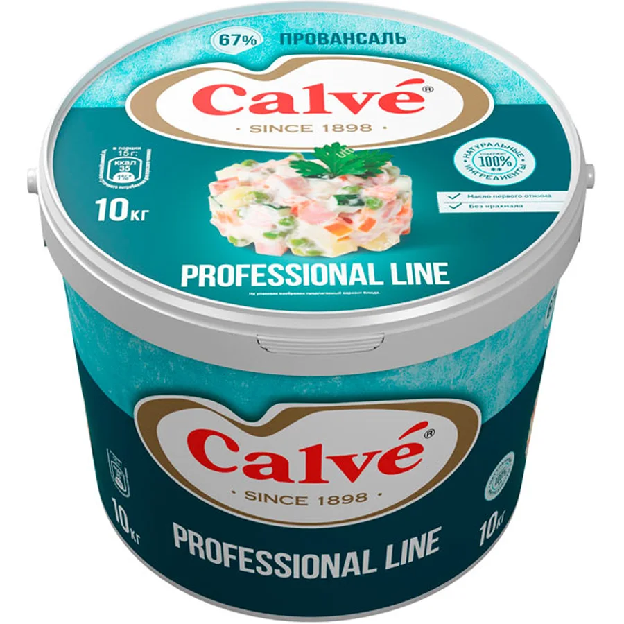 «Calve», майонез «Провансаль» 67%, 10 кг