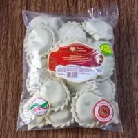 Various dumplings with potatoes and mushrooms