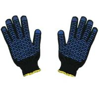 Glove 6-thread with PVC (wave, brick)