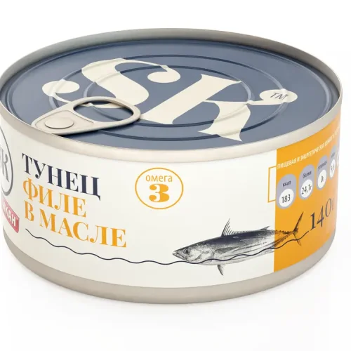 Tuna fillet in oil