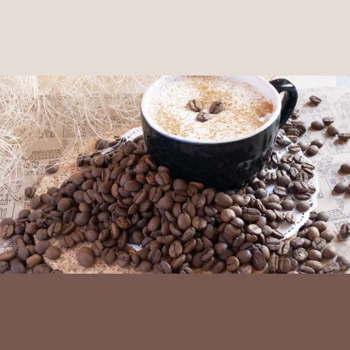 Coffee beans cappuccino