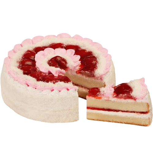 Strawberry cake with cream 500 gr