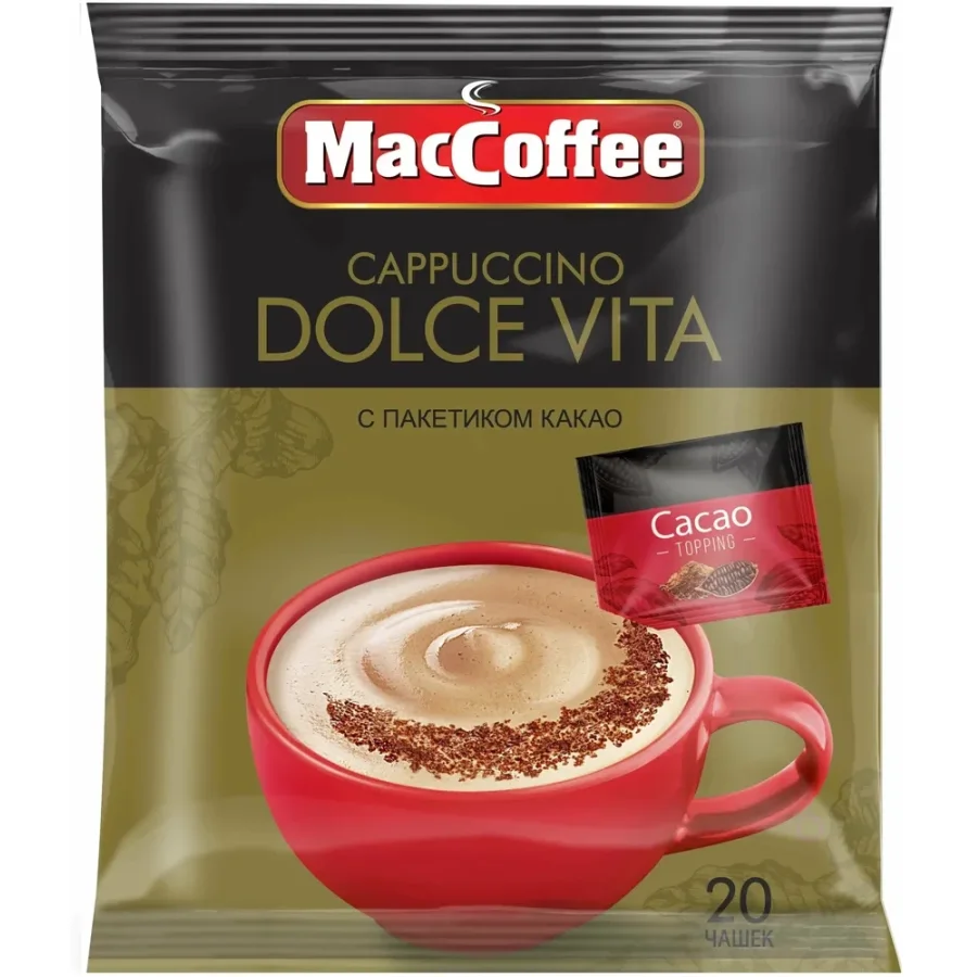Cappuccino Dolce Vita 3in1 Maccoffee Coffee drink , 20pcs*24g