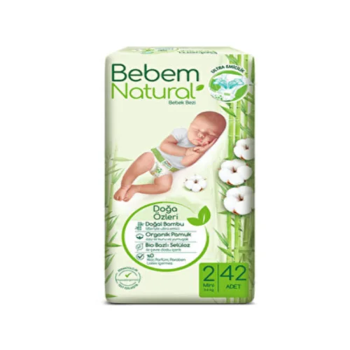 Baby diapers BEBEM NATURAL MINI 42X6 JUMBO