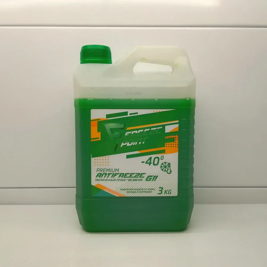 Freeze Point Antifreeze G11 Green 3 kg / 4pcs / 208pcs