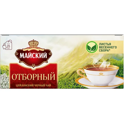 Чай майский "Отборный" черный 25 пакетиков