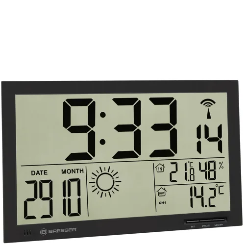 Weather Station (Wall Clock) Bresser Mytime Jumbo LCD