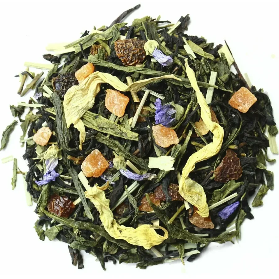 Черно-зеленый ароматизированный чай