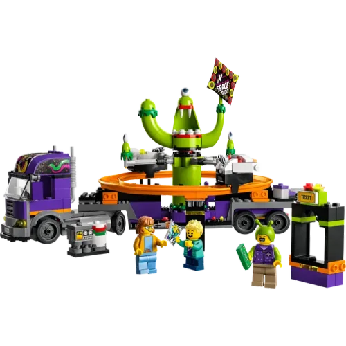 Конструктор LEGO City Грузовик с аттракционом «Космические горки» 60313