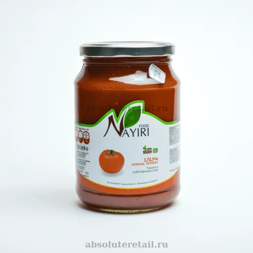 Nairi food tomatoes in their own juice 750g. stb (12)